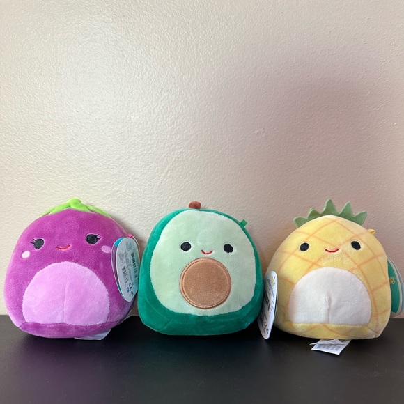 Squishmallow Fruit Bundle 5” - Picture 1 of 3